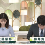 佐藤梨那アナ　胸元強調衣装！！