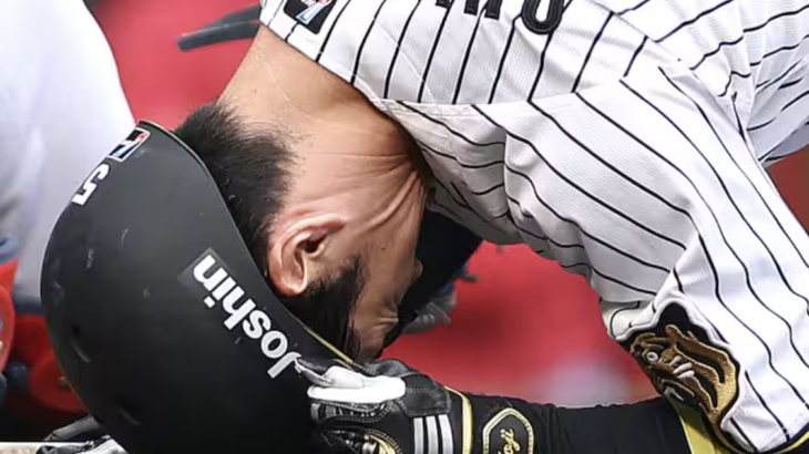 阪神ファン、集合（近本骨折）