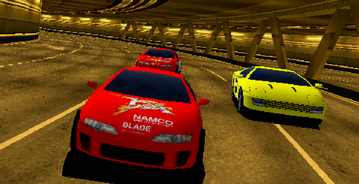 初めてリッジレーサーやらせてもらったぼく「めちゃくちゃリアルですげえ！」