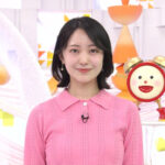 高崎春アナ　ニットで胸元を強調！！【GIF動画あり】