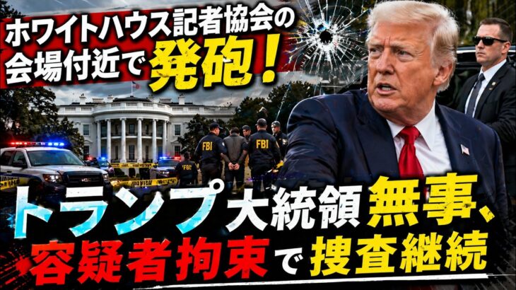 【国際】ホワイトハウス近くで発砲事件発生‼ トランプ大統領は⁉