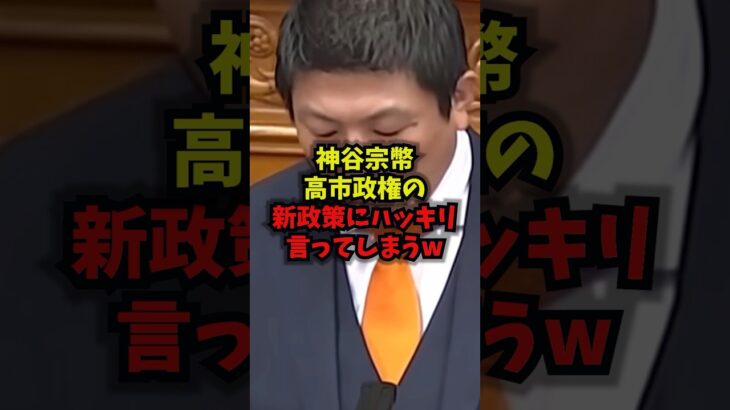 【驚愕】神谷宗幣高市政権の新政策にハッキリ言ってしまうw